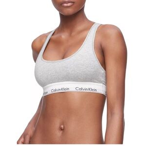 gray calvin klein bra